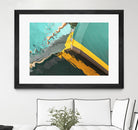 Teal Reflections I by Melissa McClain on GIANT ART - yellow photo art