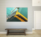 Teal Reflections I by Melissa McClain on GIANT ART - yellow photo art
