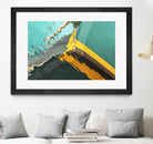 Teal Reflections I by Melissa McClain on GIANT ART - yellow photo art