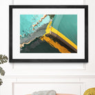 Teal Reflections I by Melissa McClain on GIANT ART - yellow photo art