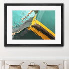 Teal Reflections I by Melissa McClain on GIANT ART - yellow photo art