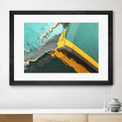 Teal Reflections I by Melissa McClain on GIANT ART - yellow photo art