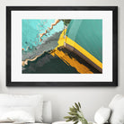 Teal Reflections I by Melissa McClain on GIANT ART - yellow photo art