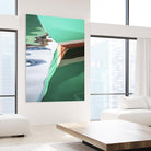 Teal Reflections II by Melissa McClain on GIANT ART - brown photo art