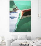 Teal Reflections II by Melissa McClain on GIANT ART - brown photo art