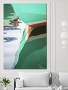 Teal Reflections II by Melissa McClain on GIANT ART - brown photo art