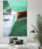 Teal Reflections II by Melissa McClain on GIANT ART - brown photo art