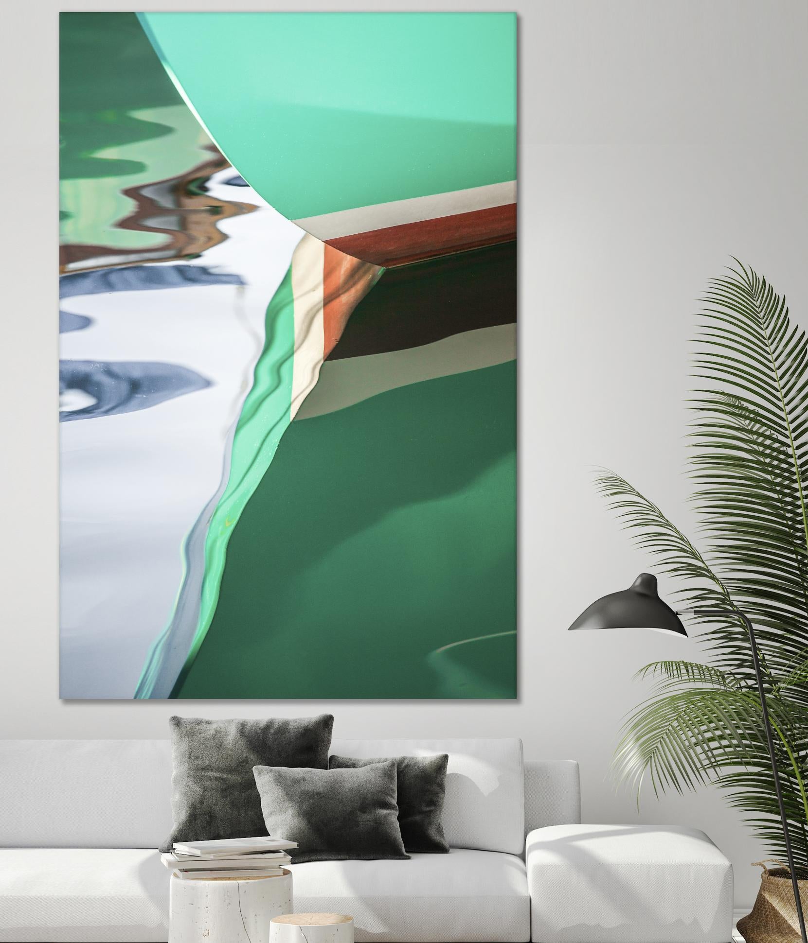 Teal Reflections II by Melissa McClain on GIANT ART - brown photo art