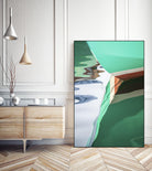 Teal Reflections II by Melissa McClain on GIANT ART - brown photo art