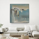 Fragmented Fields by Terri Burris on GIANT ART - grey abstract