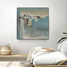 Fragmented Fields by Terri Burris on GIANT ART - grey abstract