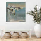 Fragmented Fields by Terri Burris on GIANT ART - grey abstract