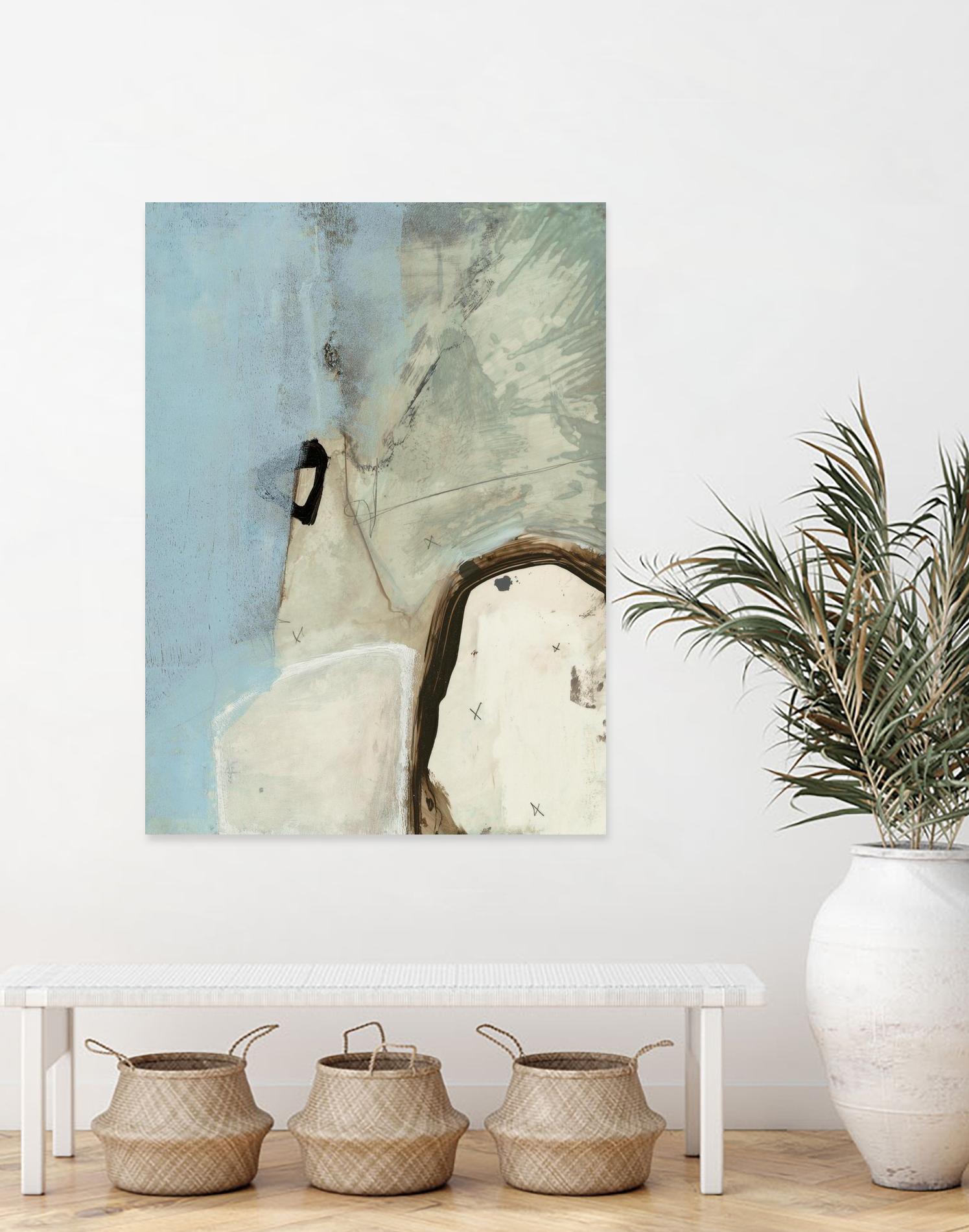 Abstracted Series VIII by Lisa Ridgers on GIANT ART - beige abstract