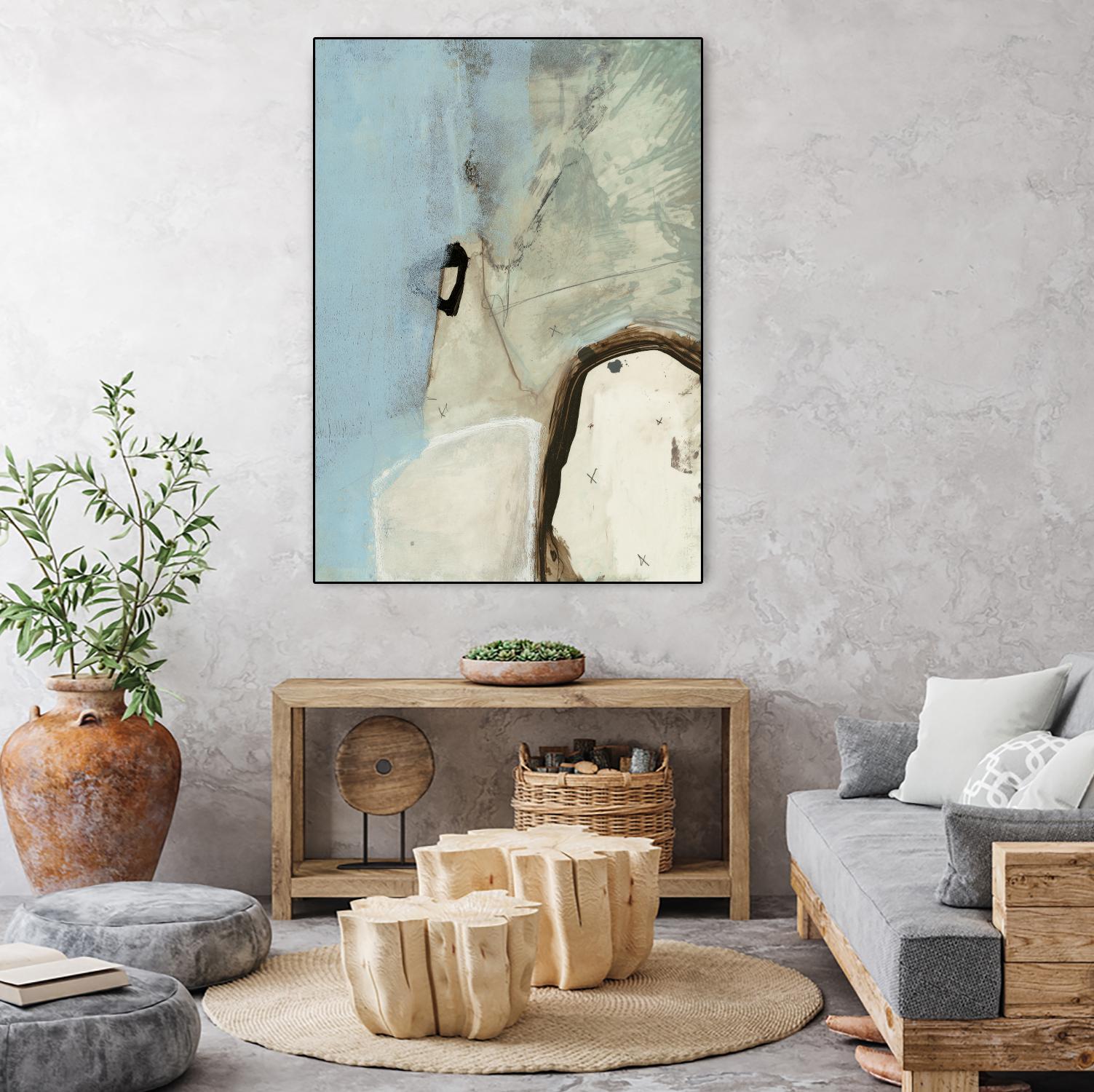 Abstracted Series VIII by Lisa Ridgers on GIANT ART - beige abstract