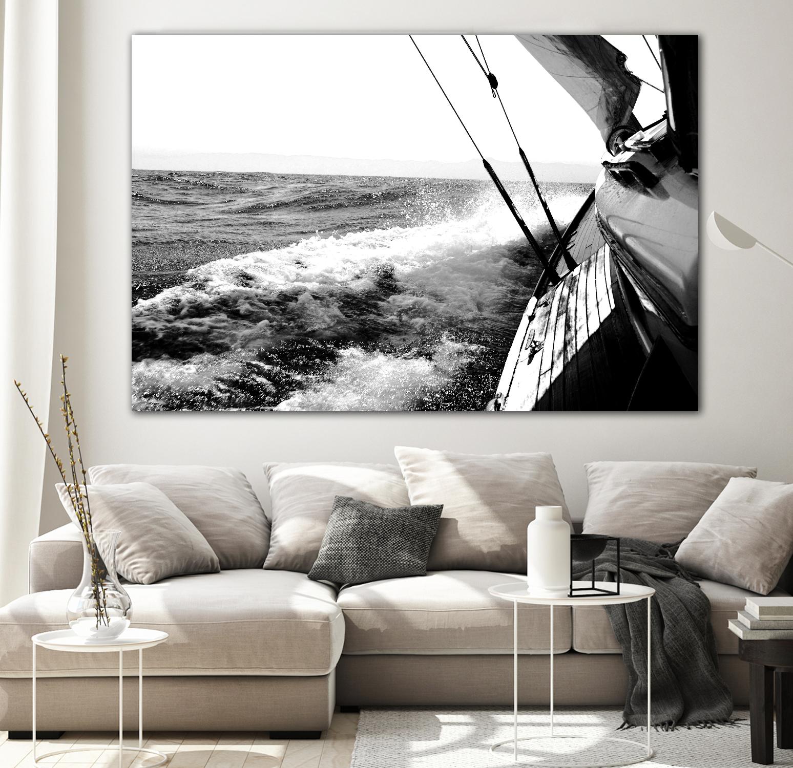 Sailing Mist by Kyle on GIANT ART - white nautical