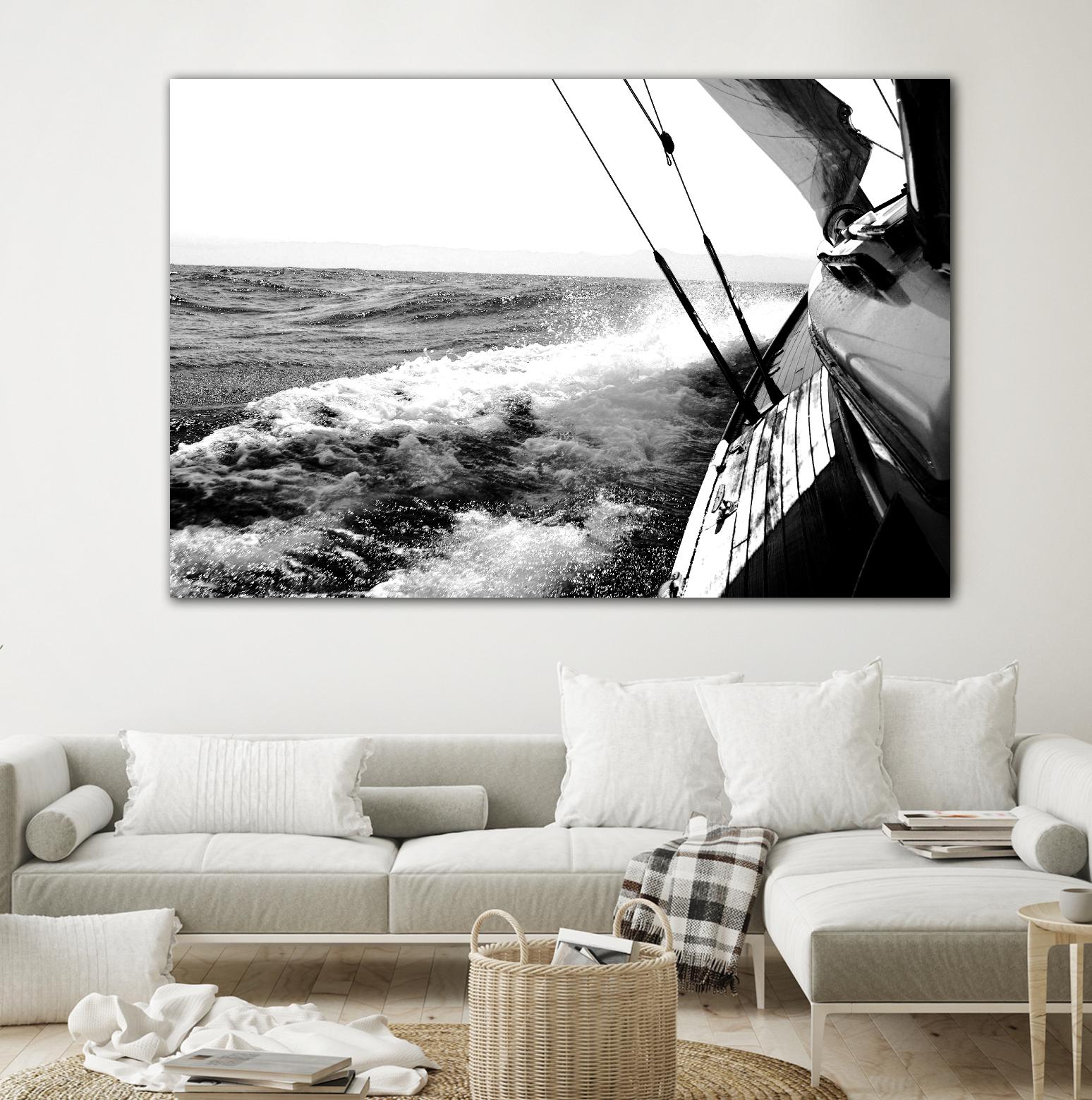 Sailing Mist by Kyle on GIANT ART - white nautical