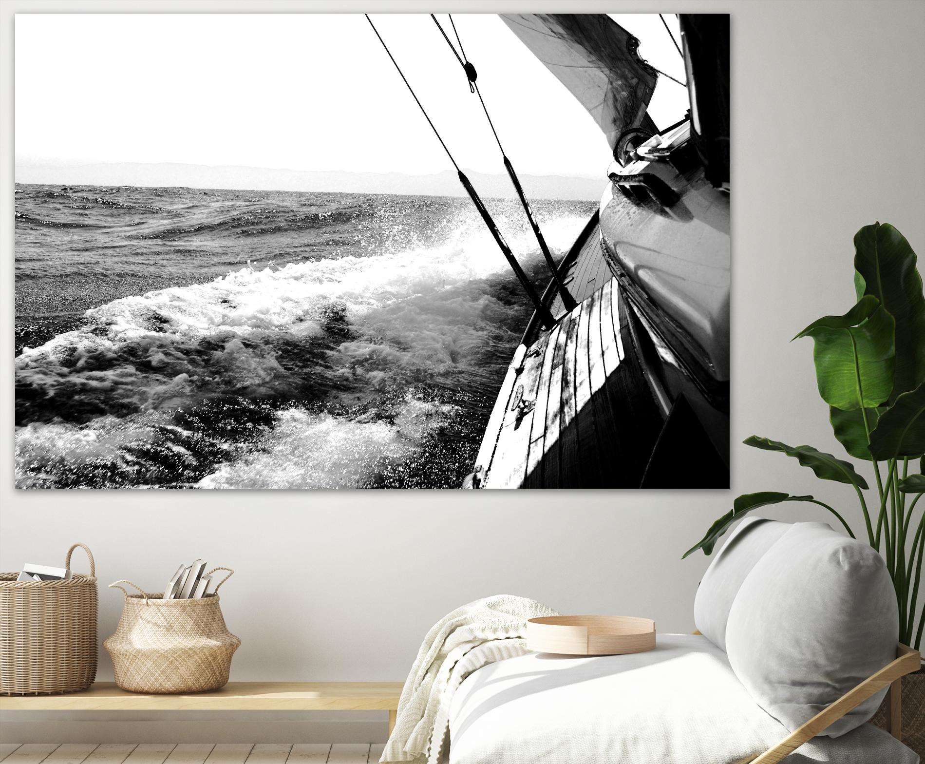 Sailing Mist by Kyle on GIANT ART - white nautical