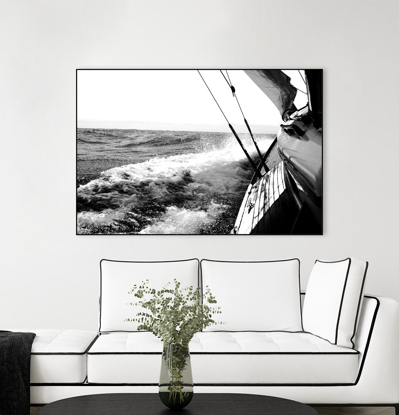 Sailing Mist by Kyle on GIANT ART - white nautical