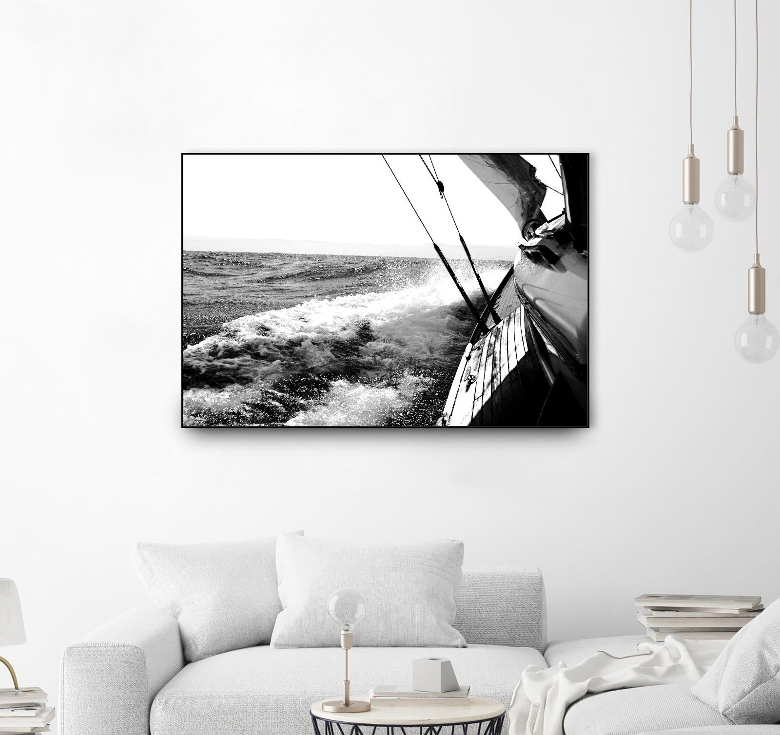 Sailing Mist by Kyle on GIANT ART - white nautical