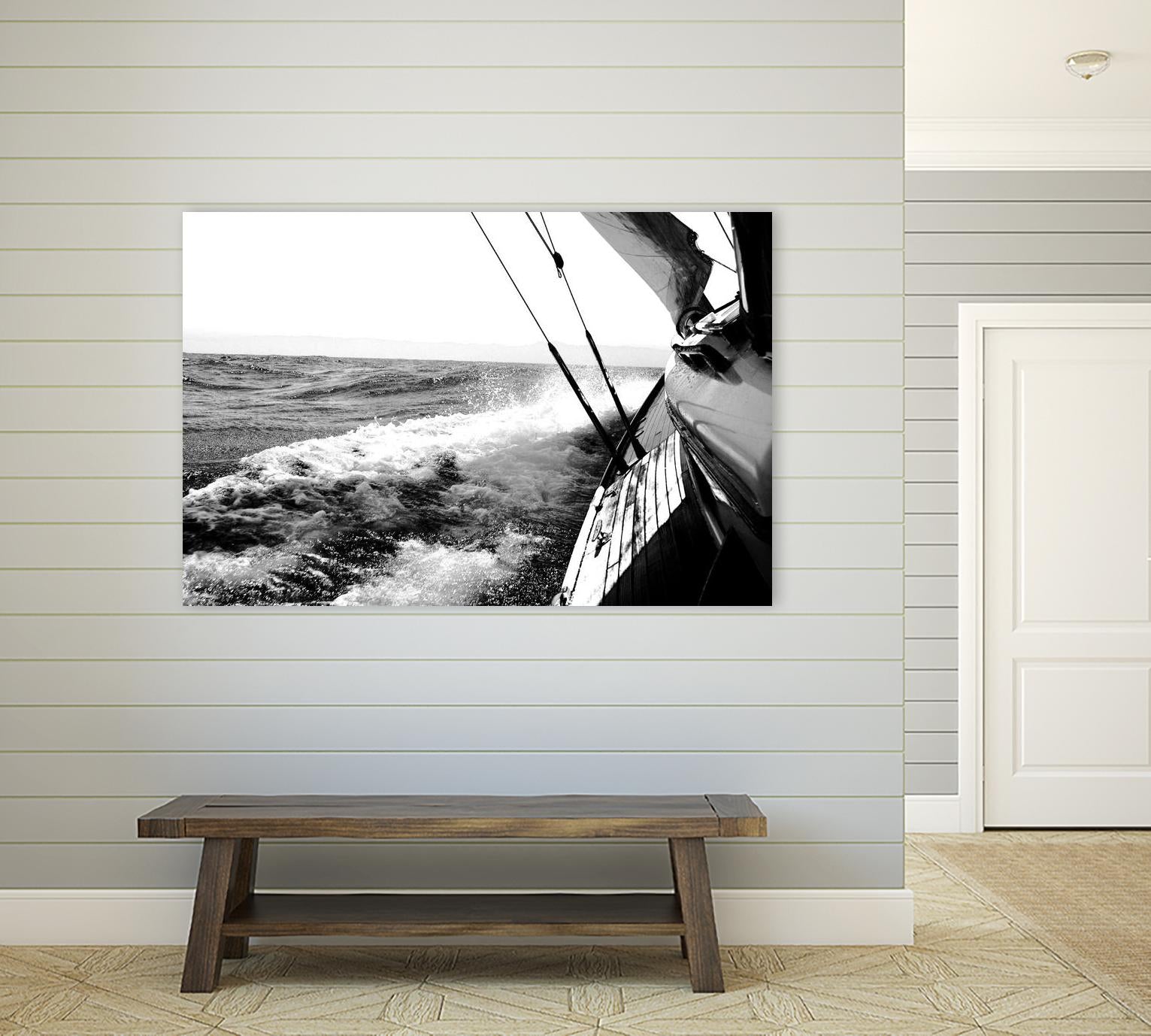 Sailing Mist by Kyle on GIANT ART - white nautical