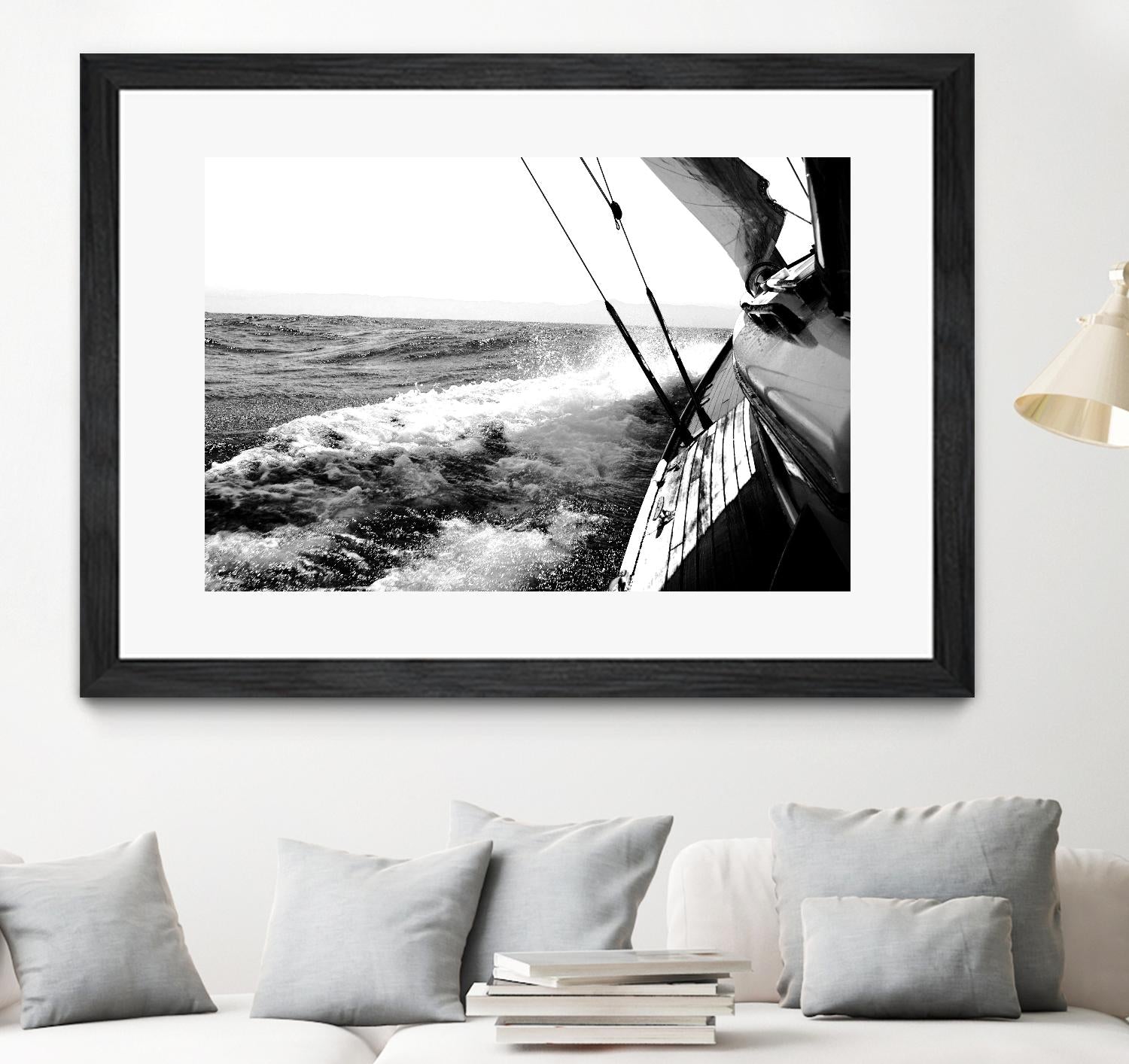 Sailing Mist by Kyle on GIANT ART - white nautical