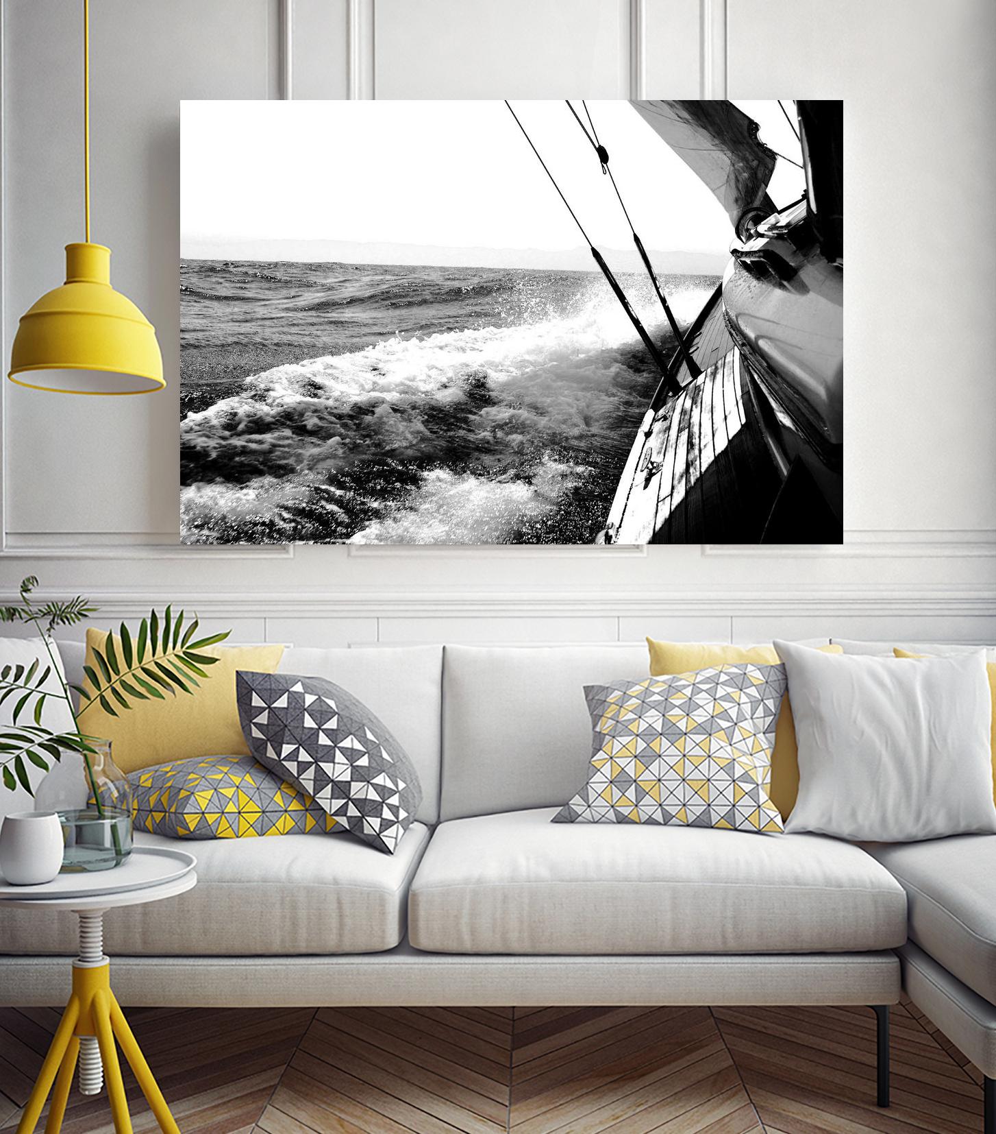 Sailing Mist by Kyle on GIANT ART - white nautical