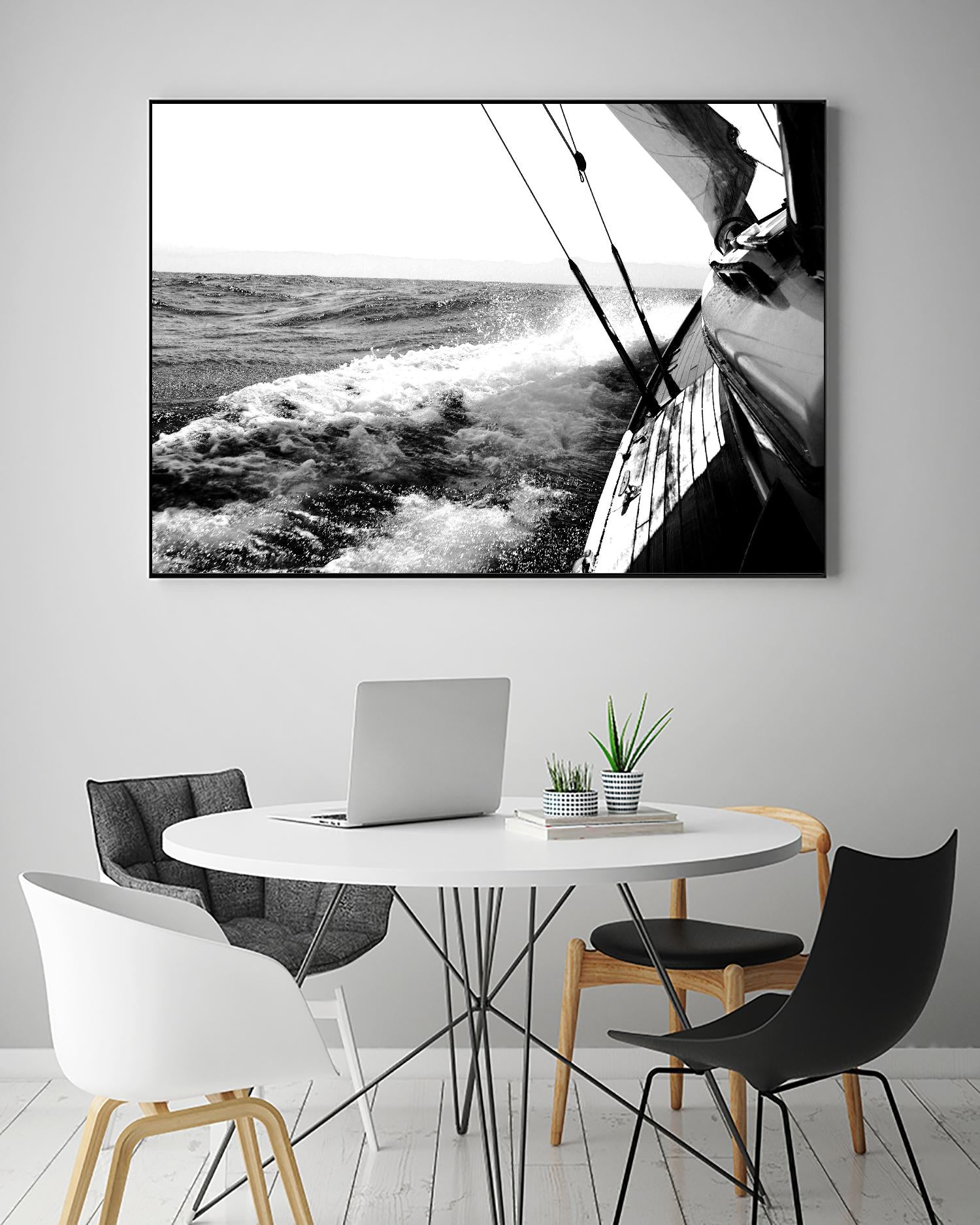 Sailing Mist by Kyle on GIANT ART - white nautical