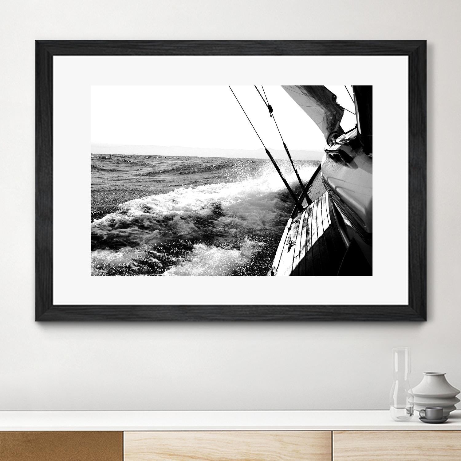 Sailing Mist by Kyle on GIANT ART - white nautical