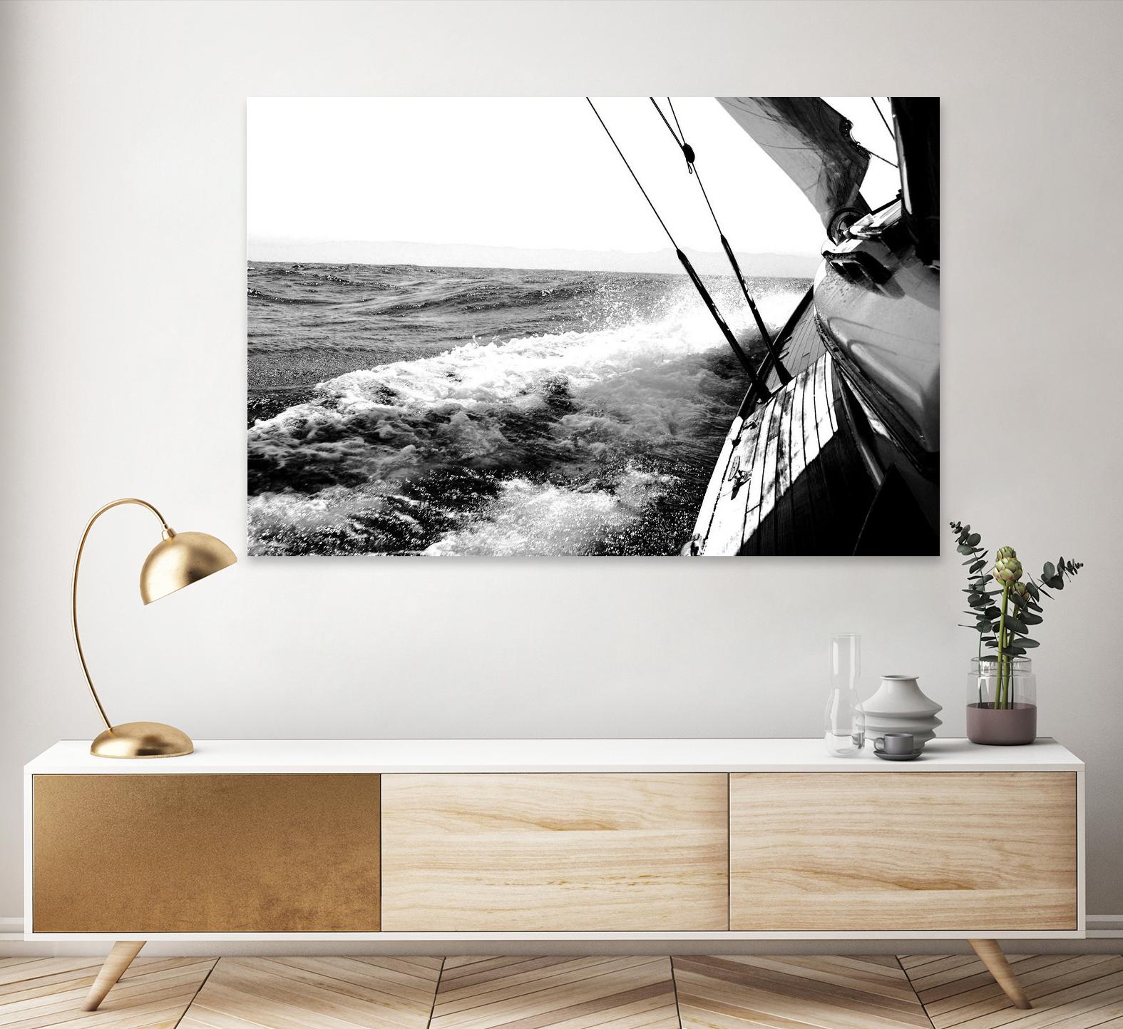 Sailing Mist by Kyle on GIANT ART - white nautical