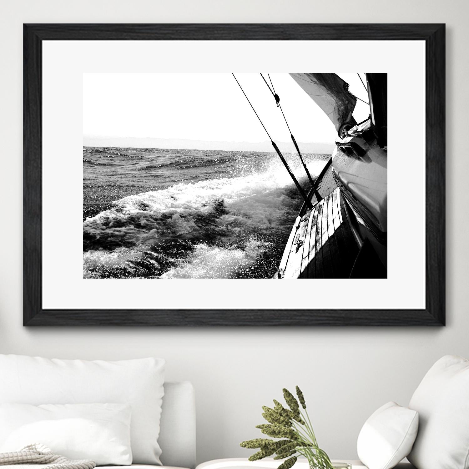 Sailing Mist by Kyle on GIANT ART - white nautical