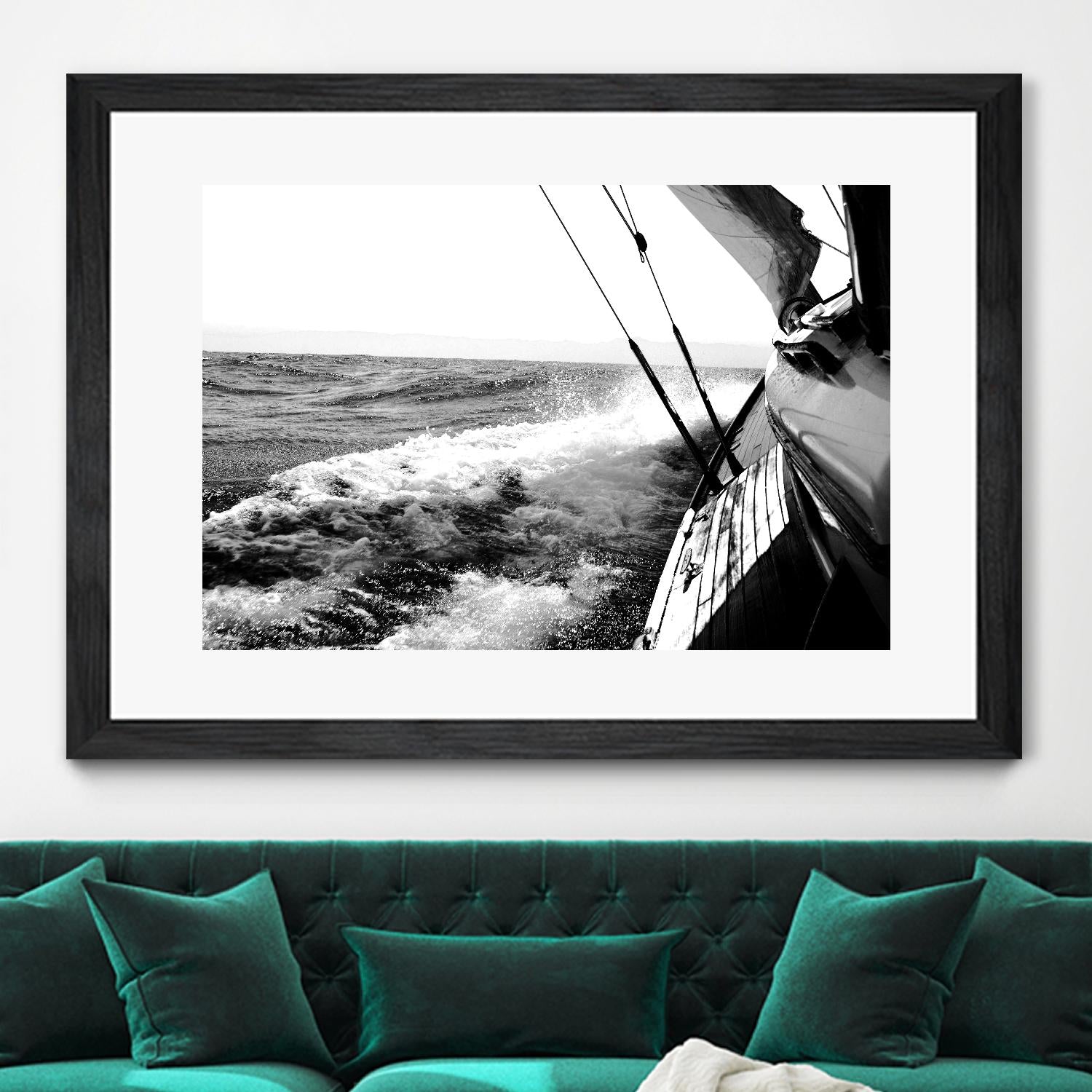 Sailing Mist by Kyle on GIANT ART - white nautical