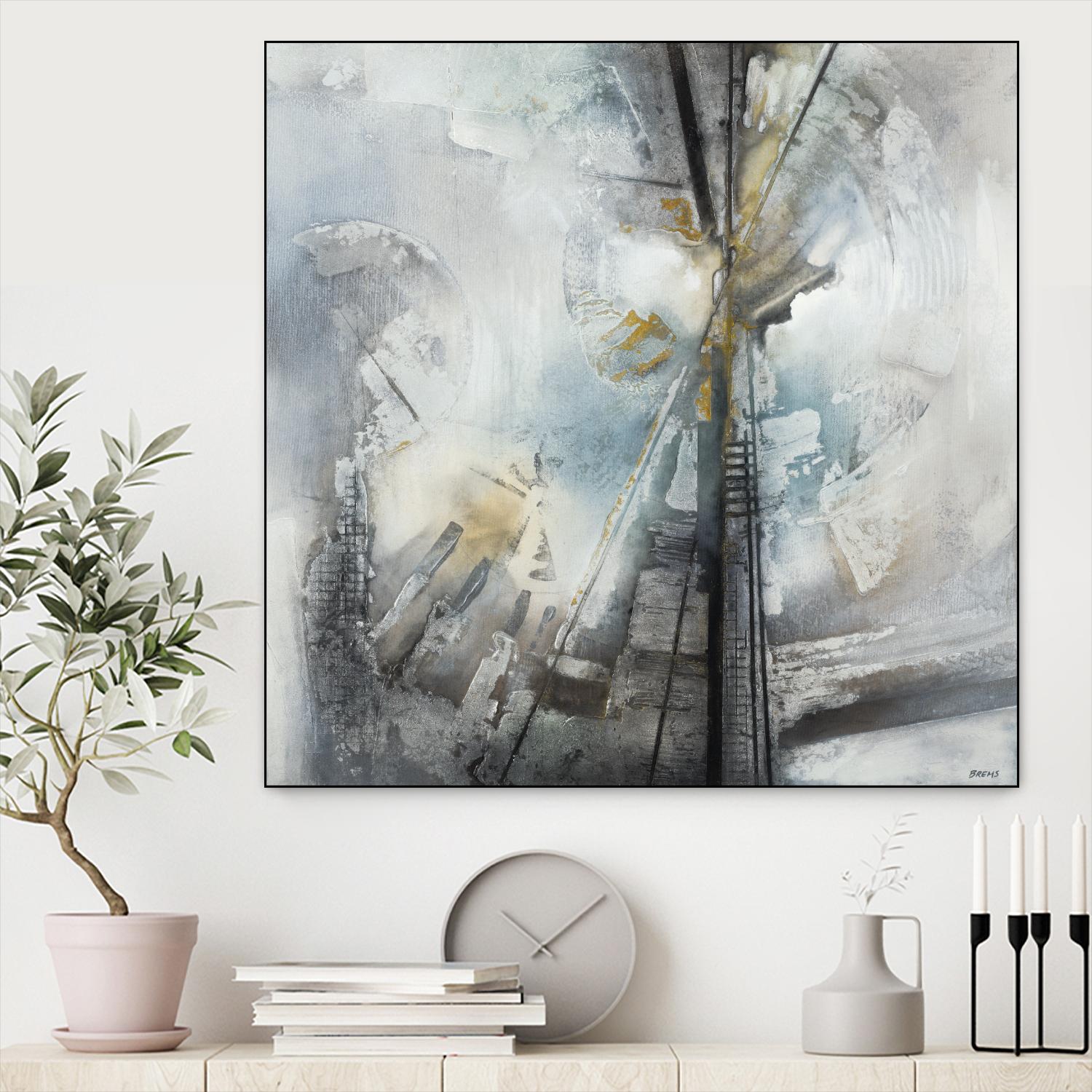 Turbine by Scott Brems on GIANT ART - neutrals abstract