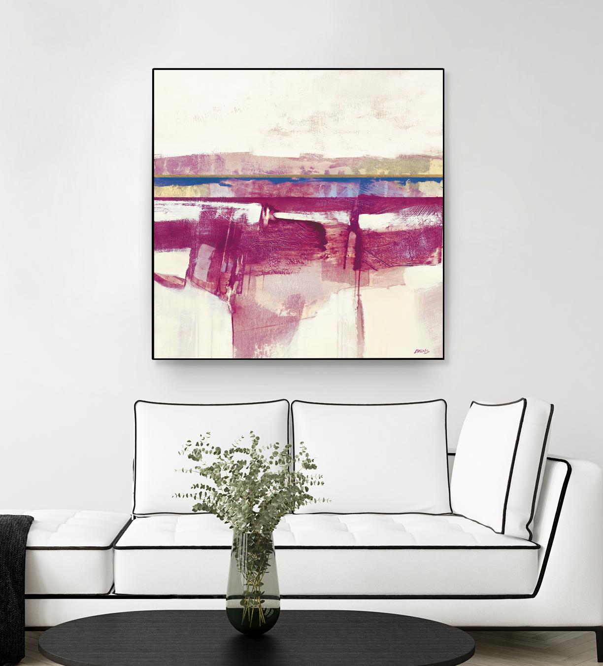 Gold Line II V1 by Scott Brems on GIANT ART - pinks abstract