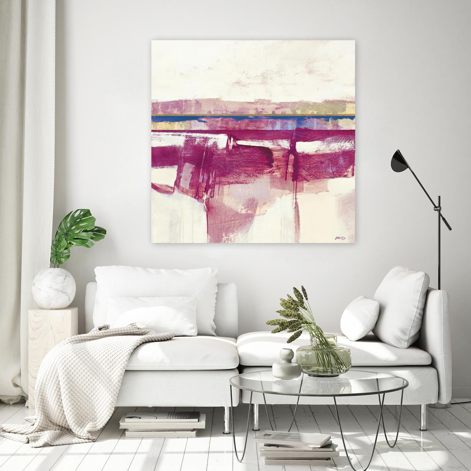 Gold Line II V1 by Scott Brems on GIANT ART - pinks abstract