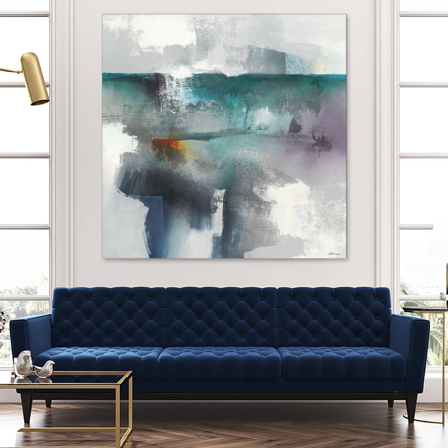 Subsurface I by Scott Brems on GIANT ART - blues organic shapes