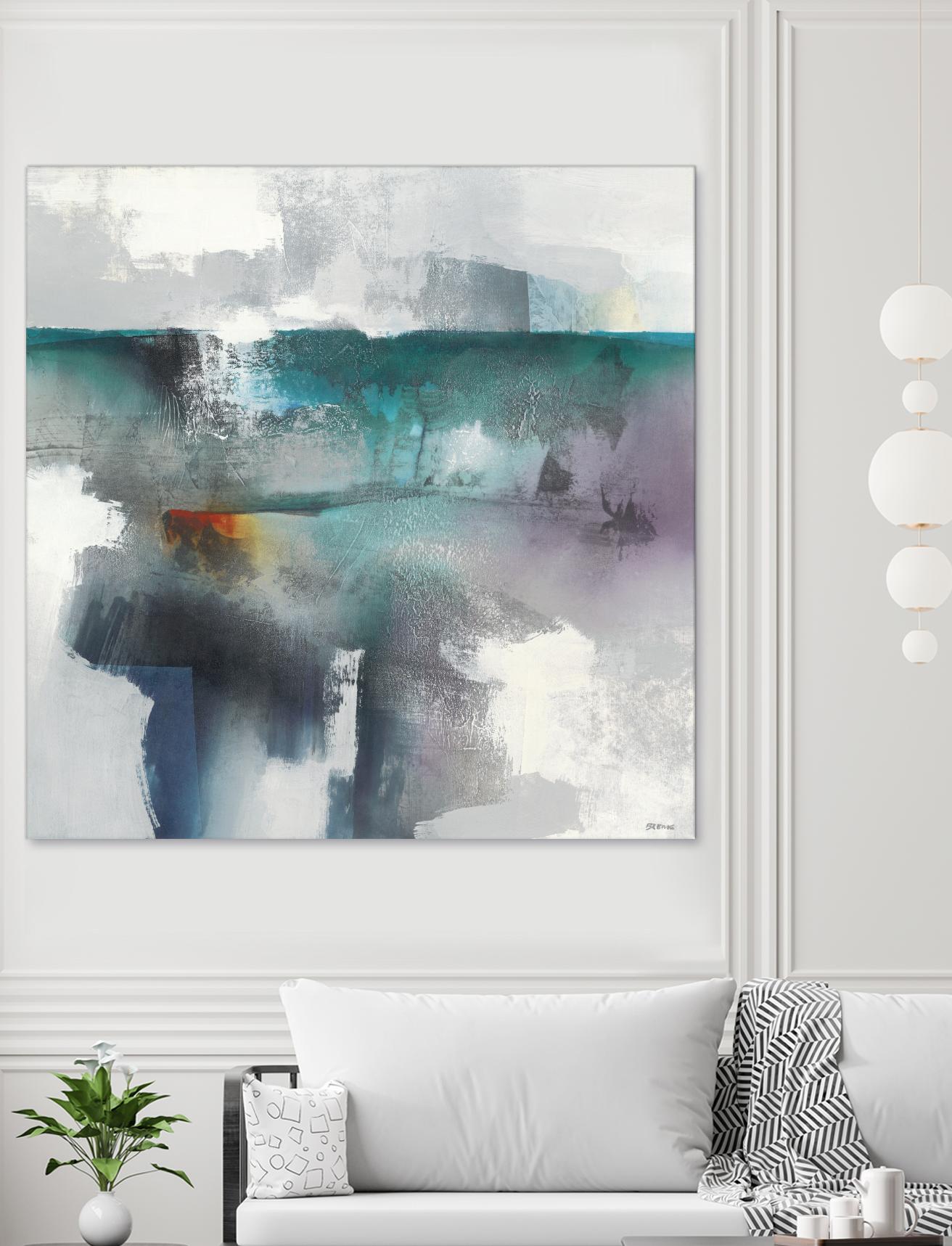 Subsurface I by Scott Brems on GIANT ART - blues organic shapes