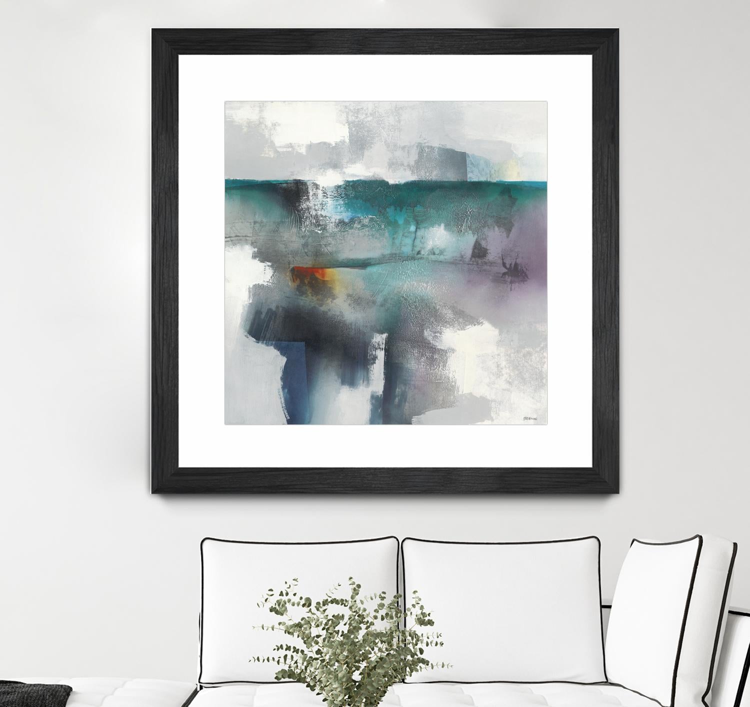 Subsurface I by Scott Brems on GIANT ART - blues organic shapes