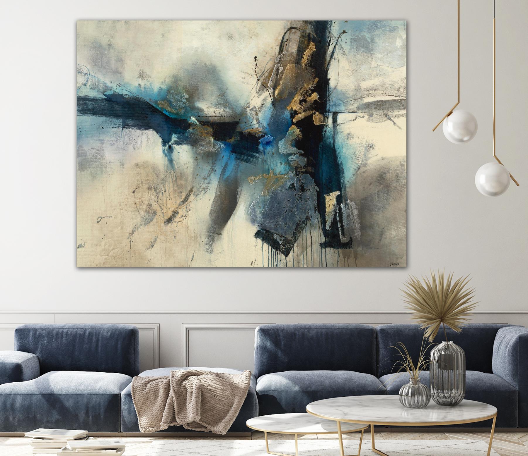 Smash by Scott Brems on GIANT ART - blues abstract creams