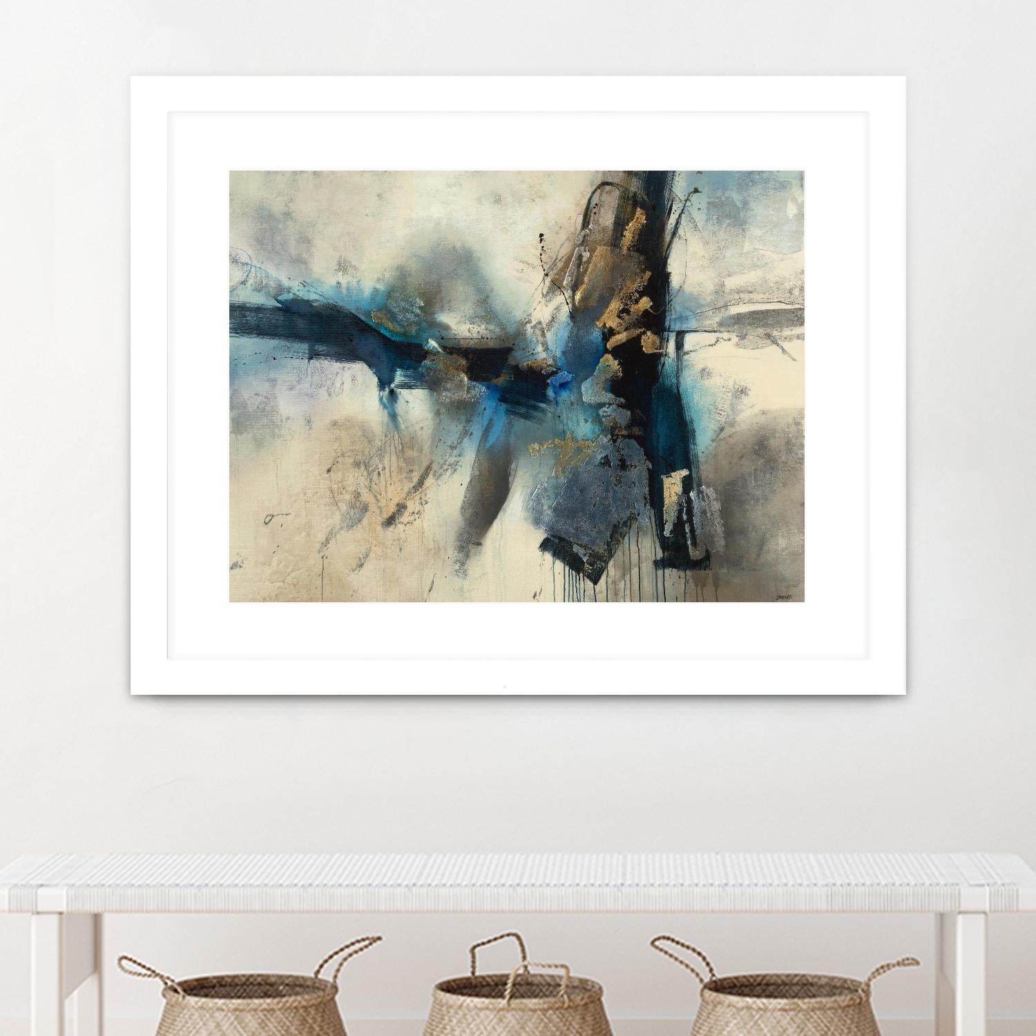 Smash by Scott Brems on GIANT ART - blues abstract creams