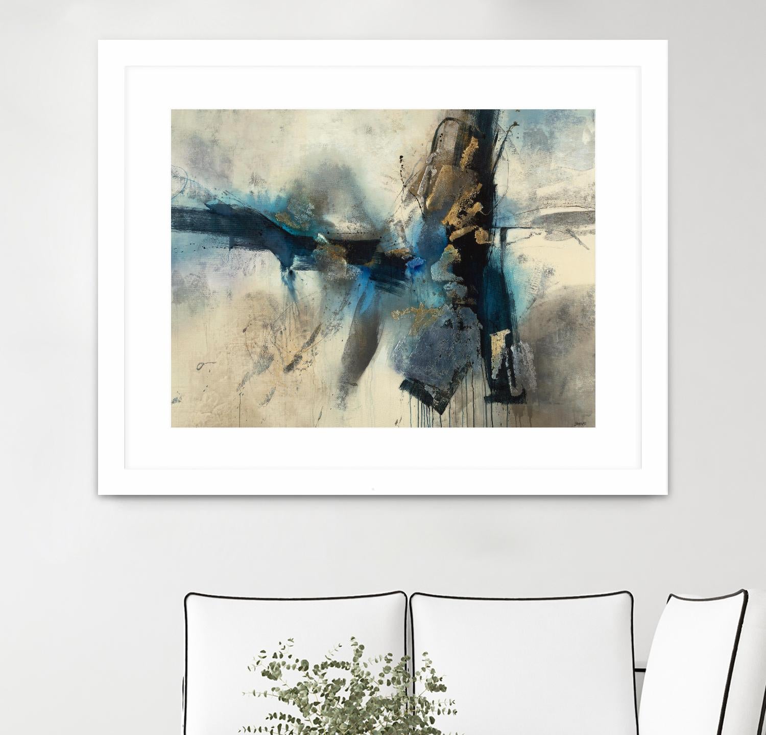 Smash by Scott Brems on GIANT ART - blues abstract creams