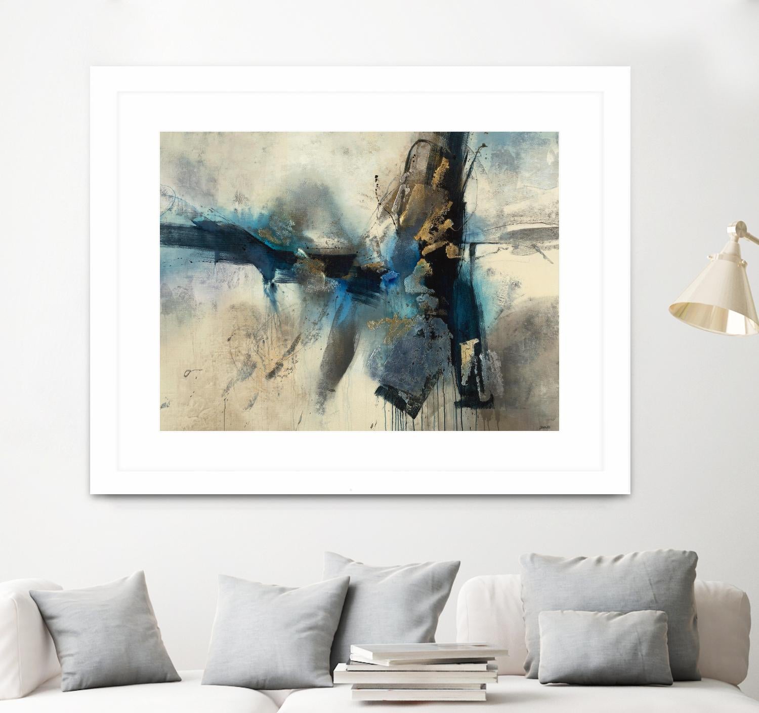 Smash by Scott Brems on GIANT ART - blues abstract creams