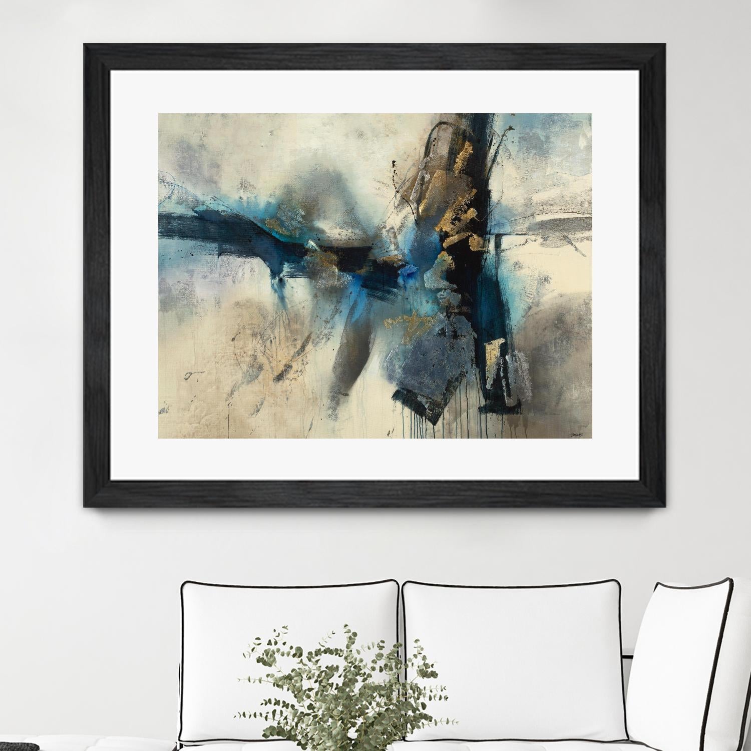 Smash by Scott Brems on GIANT ART - blues abstract creams