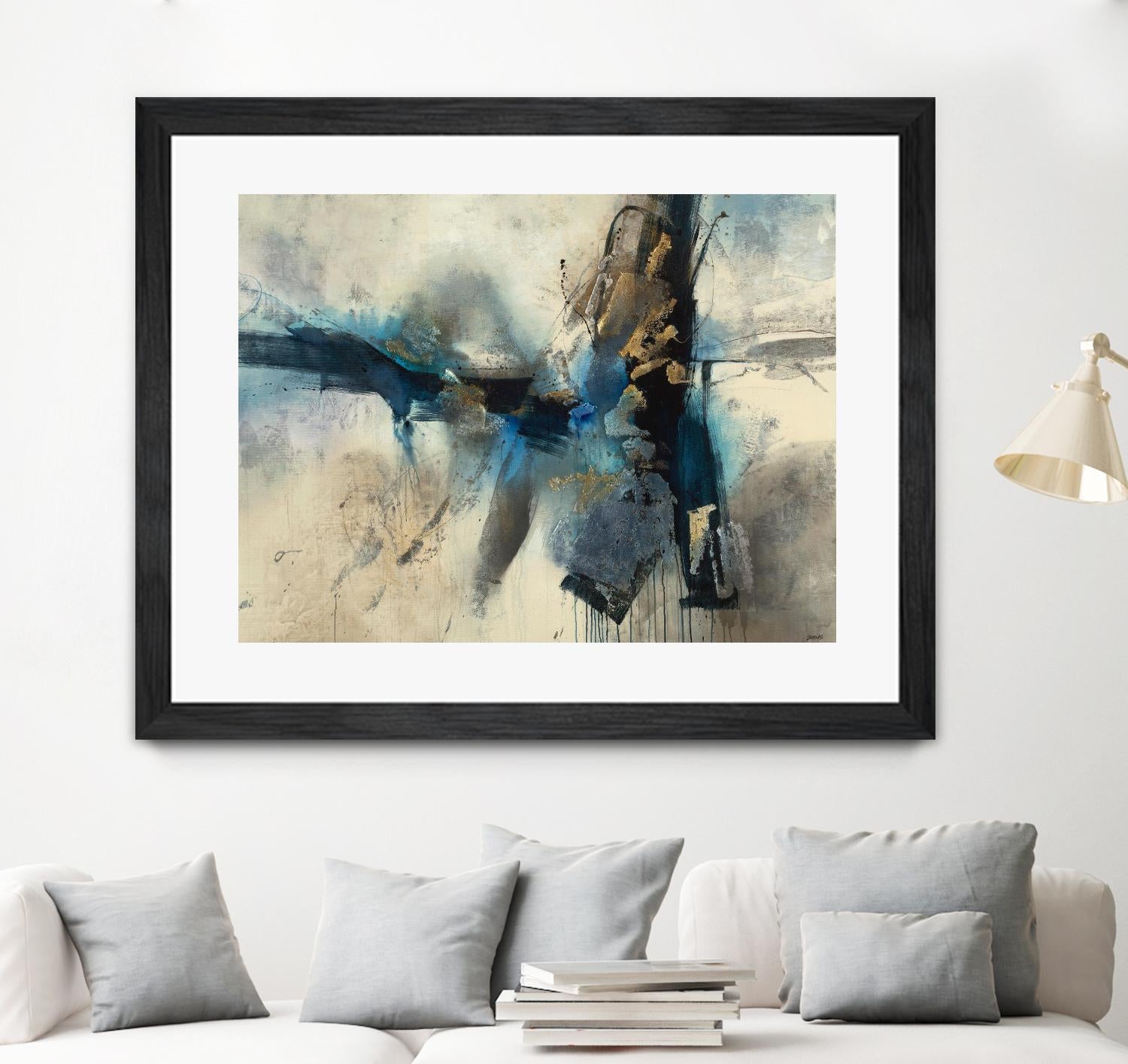 Smash by Scott Brems on GIANT ART - blues abstract creams