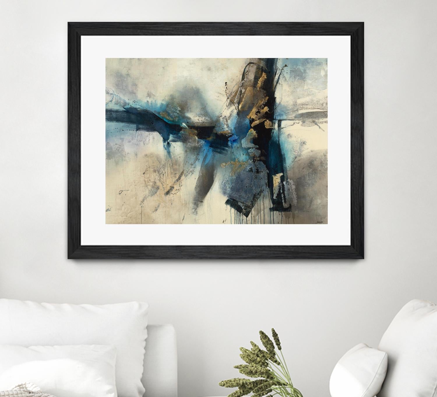 Smash by Scott Brems on GIANT ART - blues abstract creams