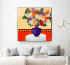 Taking In The Joy by Ruth Fromstein on GIANT ART - oranges floral bouquet