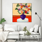Taking In The Joy by Ruth Fromstein on GIANT ART - oranges floral bouquet