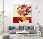 Taking In The Love by Ruth Fromstein on GIANT ART - oranges floral bouquet