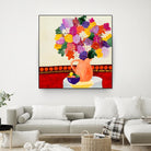 Taking In The Love by Ruth Fromstein on GIANT ART - oranges floral bouquet