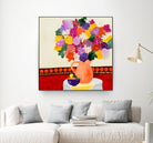 Taking In The Love by Ruth Fromstein on GIANT ART - oranges floral bouquet