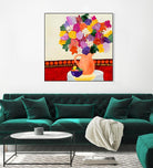Taking In The Love by Ruth Fromstein on GIANT ART - oranges floral bouquet